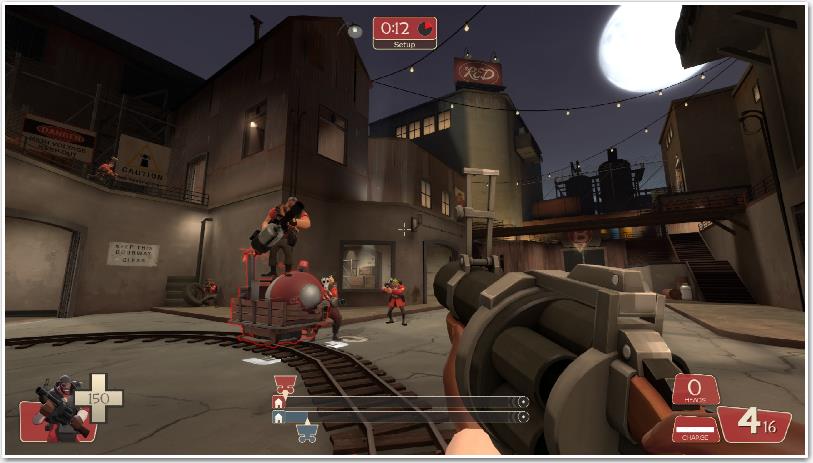 Геймплей онлайн стрелялки в Team Fortress