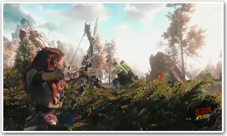 Скриншот геймплея игры Horizon Zero Dawn