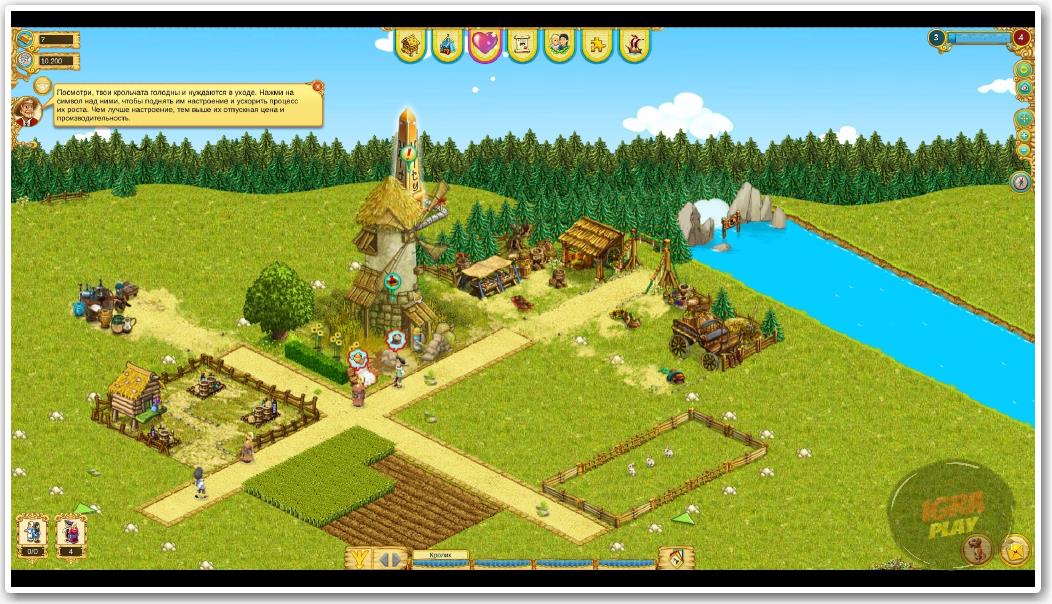 Геймплей скриншот из стратегии My Little Farmies